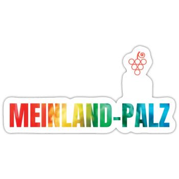 MEINLAND PALZ - Sticker Größe S (10 x 10 cm) - Mattweiß - Vorne