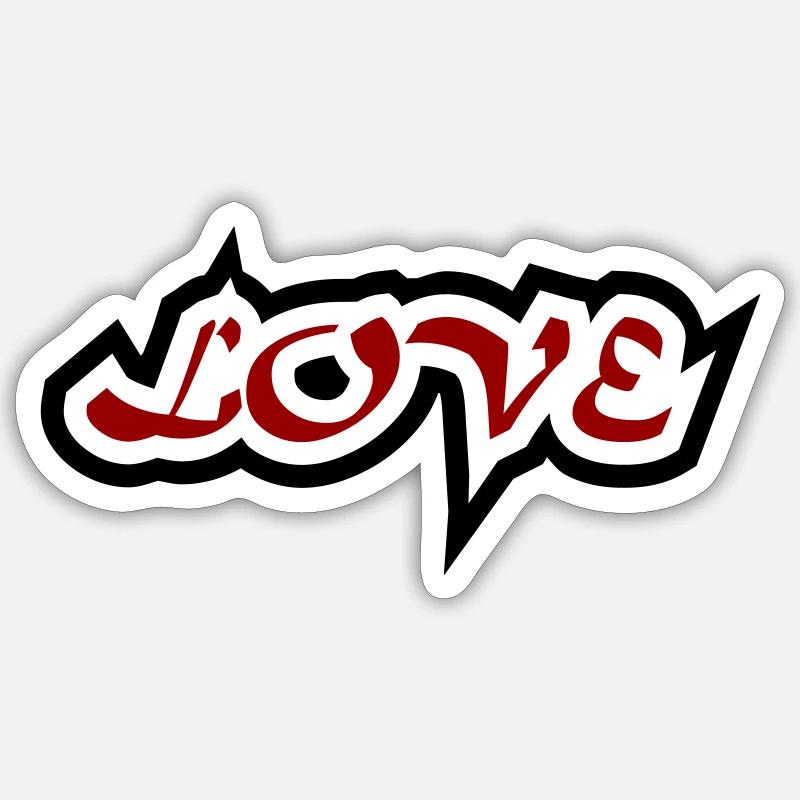 Liebe Sticker Größe S (10 x 10 cm)