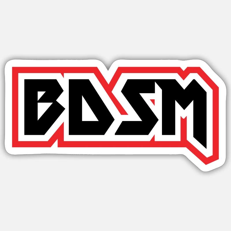 BDSM-Datei - Sticker Größe S (10 x 10 cm) - Mattweiß