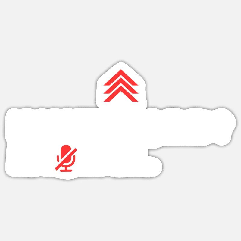 Comment grimper ? Couper le son. Sticker taille S (10 x 10 cm)