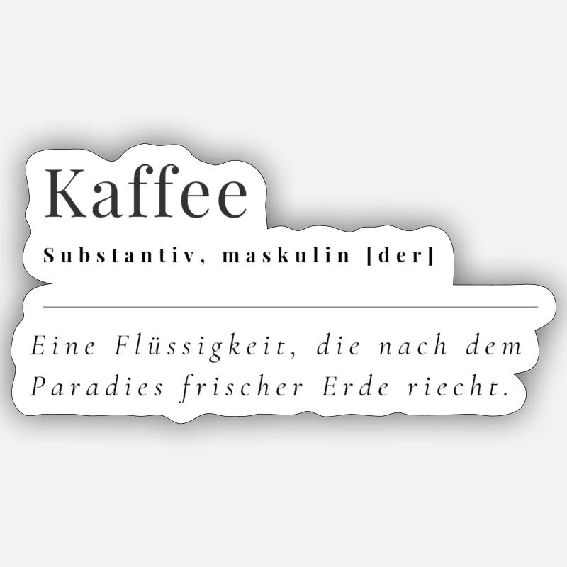 kaffee Sticker Größe S (10 x 10 cm)