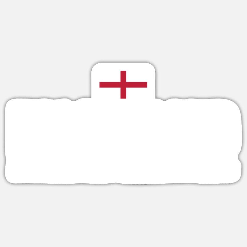 Pas de casques pas de coussinets juste des ballons Angleterre Rugby Sticker taille S (10 x 10 cm)