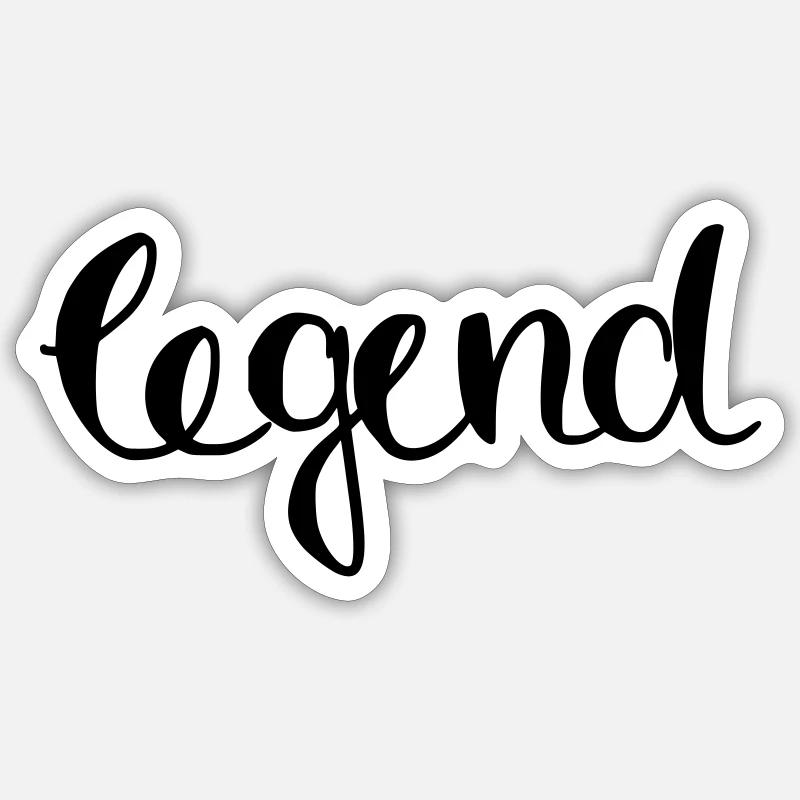 laying - Sticker size S (10 x 10 cm) - white matte