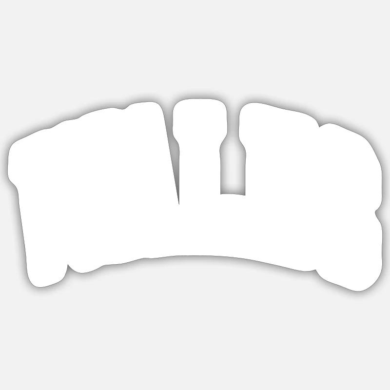 Wales - Sticker Größe S (10 x 10 cm) - Mattweiß
