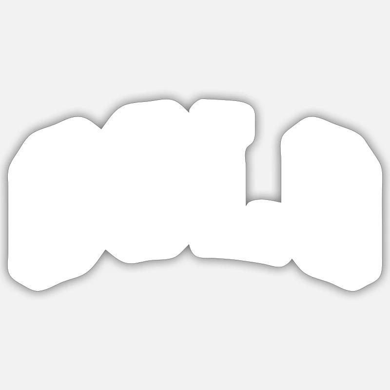 Oslo - Sticker size S (10 x 10 cm) - white matte