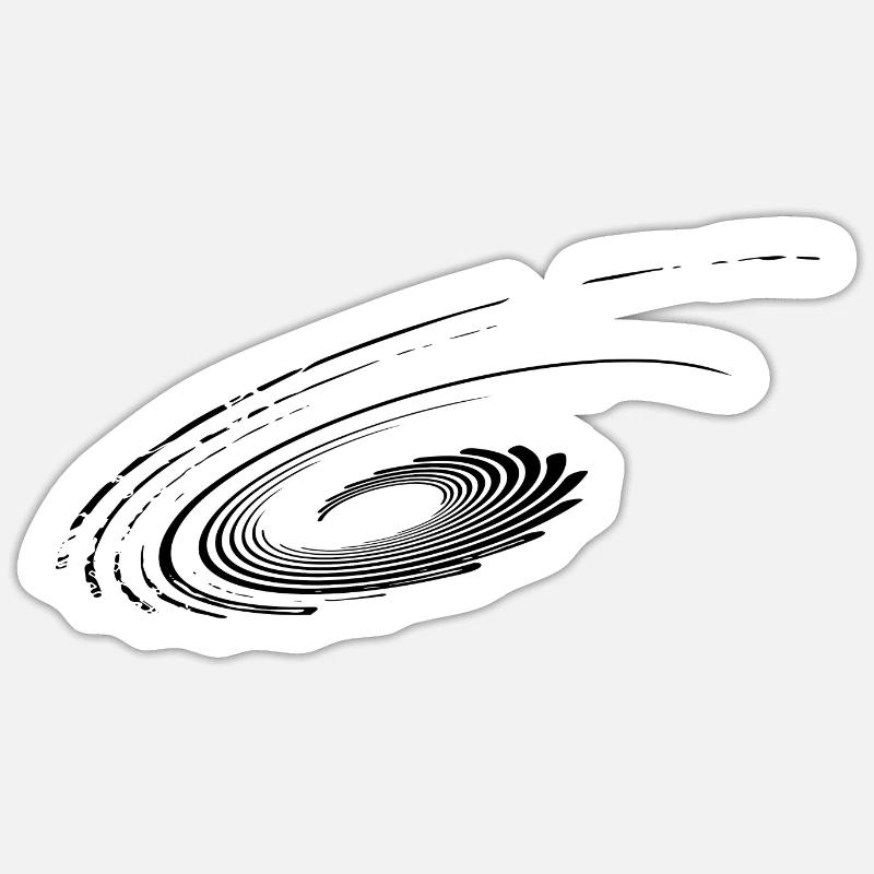 Plans géométriques Paraboles Ellipses Lignes Sticker taille S (10 x 10 cm)