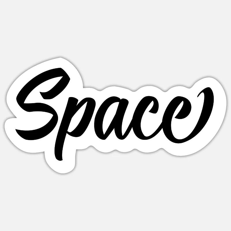 Space Sticker Größe S (10 x 10 cm)