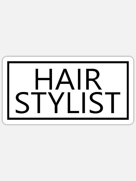 Friseur Stolzes graduiertes Friseurgeschenk - Sticker Größe S (10 x 10 cm) - Mattweiß