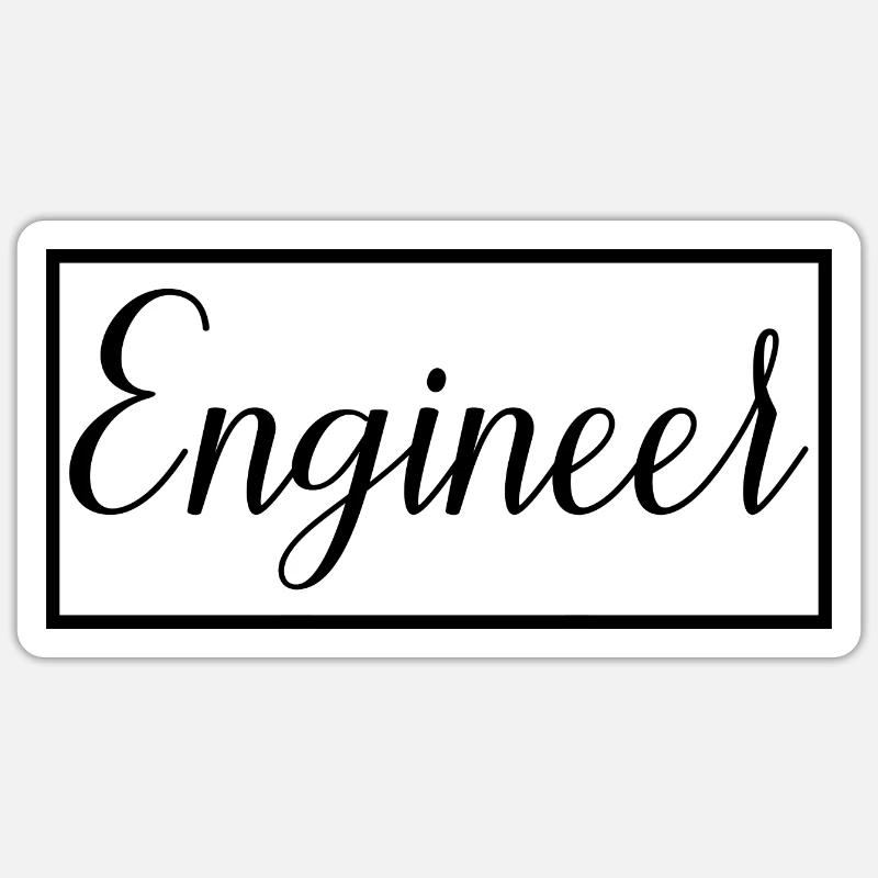 Engineer Proud Graduated Engineering Student Sticker size S (10 x 10 cm)