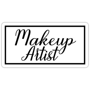 Makeup Artist Proud Graduated Beautician Student - Sticker size S (10 x 10 cm) - white matte - Front