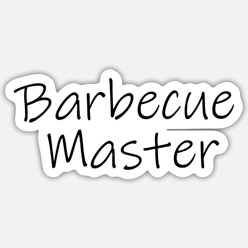 Barbecue master Sticker Größe S (10 x 10 cm)