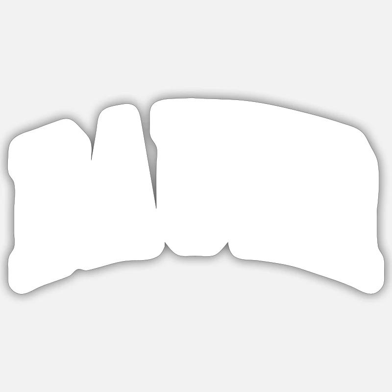 Bauer - Sticker Größe S (10 x 10 cm) - Mattweiß