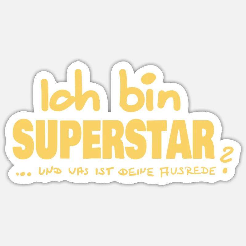 Superstar Sticker size S (10 x 10 cm)