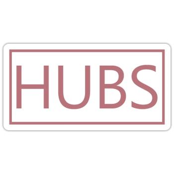 Hubs Matching Engagement Wedding Honeymoon - Sticker size S (10 x 10 cm) - white matte - Front