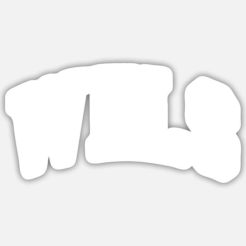 Catfish - Sticker size S (10 x 10 cm) - white matte