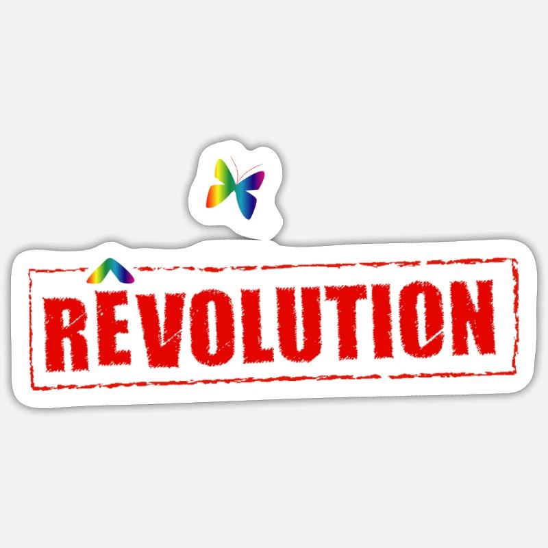 Träumender Regenbogen Sticker Größe S (10 x 10 cm)