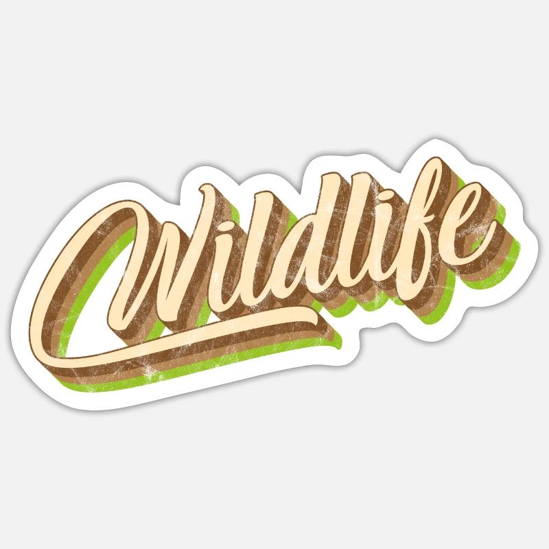 Faune - Sticker taille S (10 x 10 cm) - blanc mat
