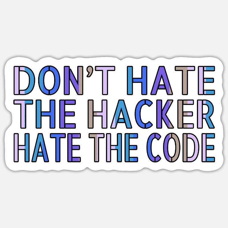 anonymous hacker analyst funny sayings Sticker Größe S (10 x 10 cm)