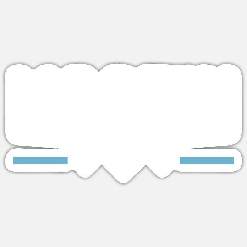 Martin - Sticker taille S (10 x 10 cm) - blanc mat