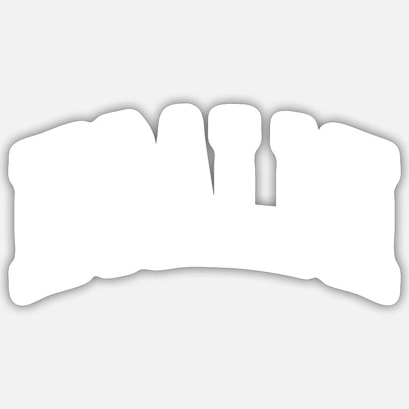 Iisalmi - Sticker taille S (10 x 10 cm) - blanc mat