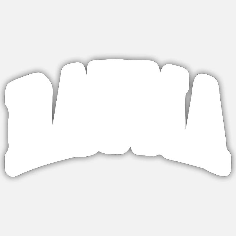 Rauma - Sticker taille S (10 x 10 cm) - blanc mat