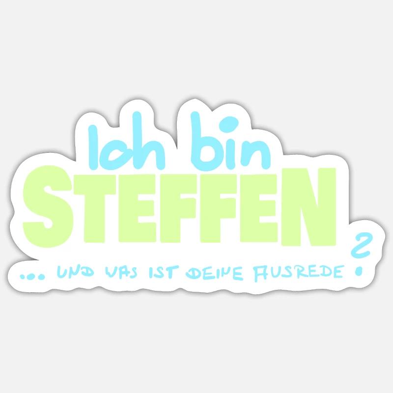 Steffen Sticker Größe S (10 x 10 cm)