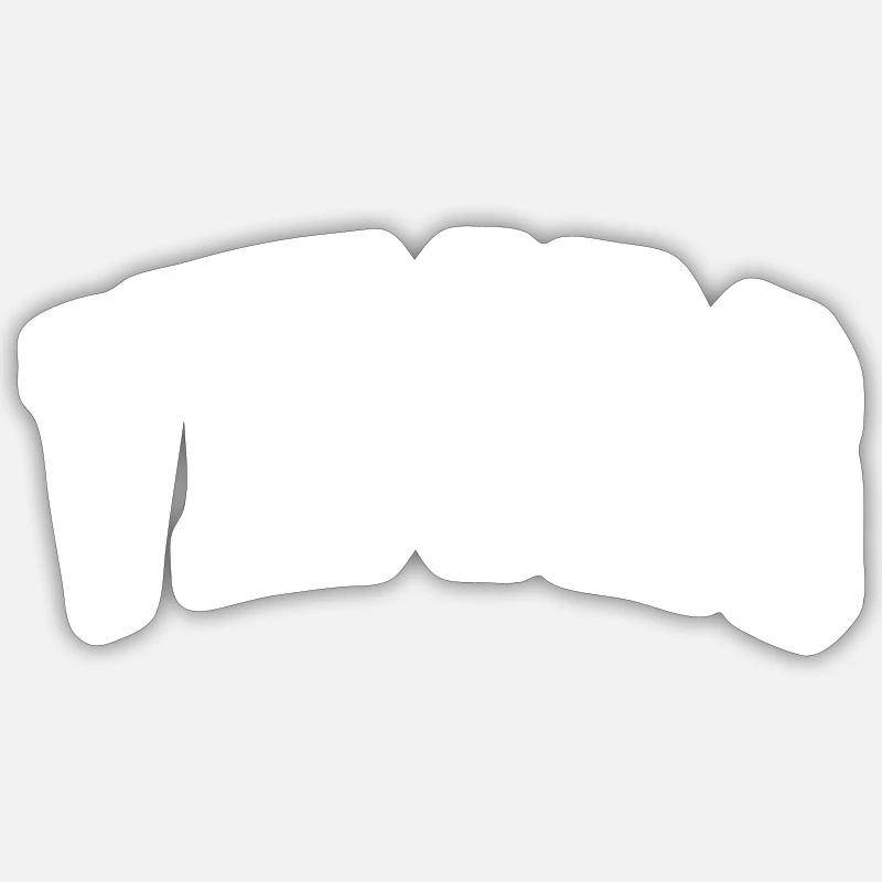 Viborg - Sticker taille S (10 x 10 cm) - blanc mat