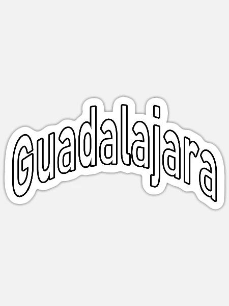 Guadalajara - Sticker Größe S (10 x 10 cm) - Mattweiß
