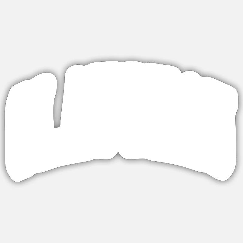 Glauchau - Sticker taille S (10 x 10 cm) - blanc mat
