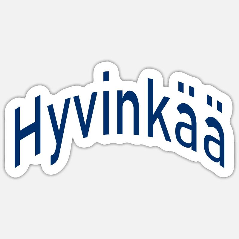 Hyvinkää - Sticker Größe S (10 x 10 cm) - Mattweiß