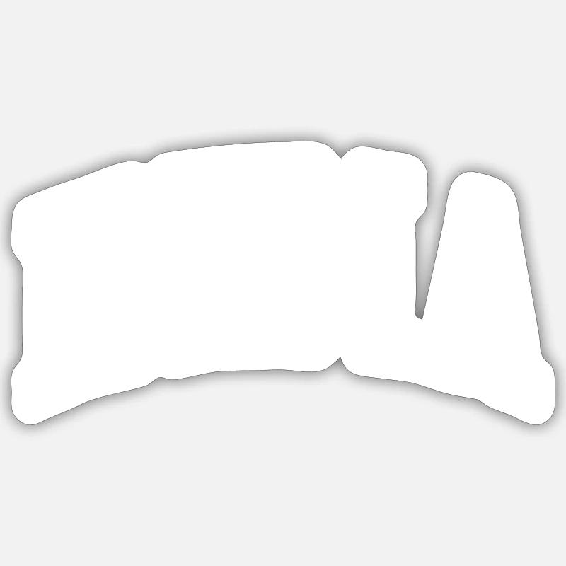 India - Sticker size S (10 x 10 cm) - white matte