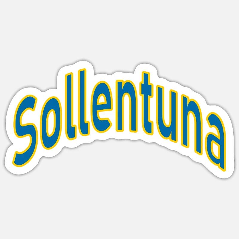 Sollentuna - Sticker size S (10 x 10 cm) - white matte