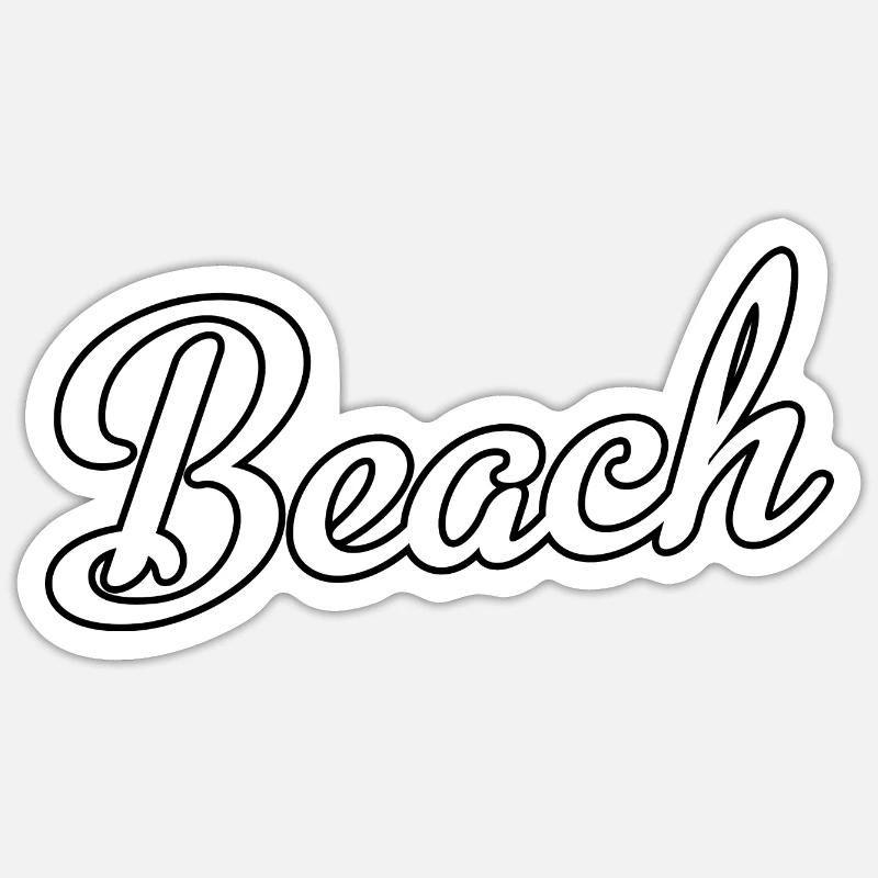 Beach Sticker Größe S (10 x 10 cm)