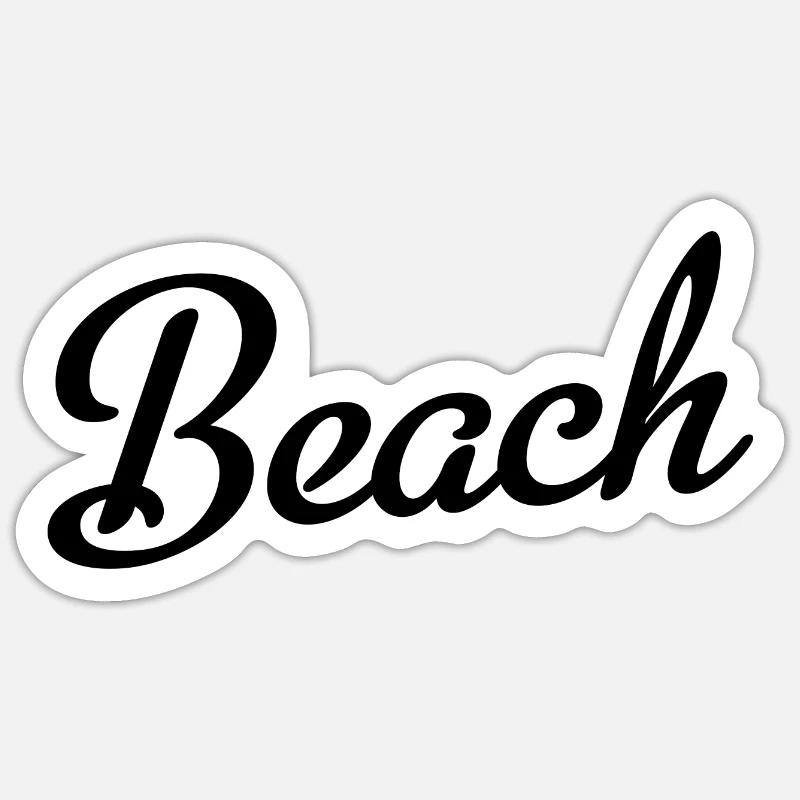 Plage Sticker taille S (10 x 10 cm)