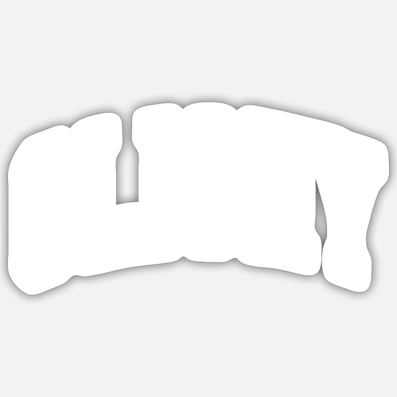 Clichy - Sticker size S (10 x 10 cm) - white matte