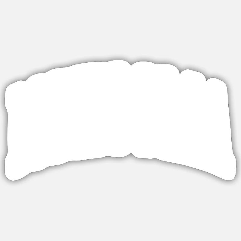 Mongolei - Sticker Größe S (10 x 10 cm) - Mattweiß
