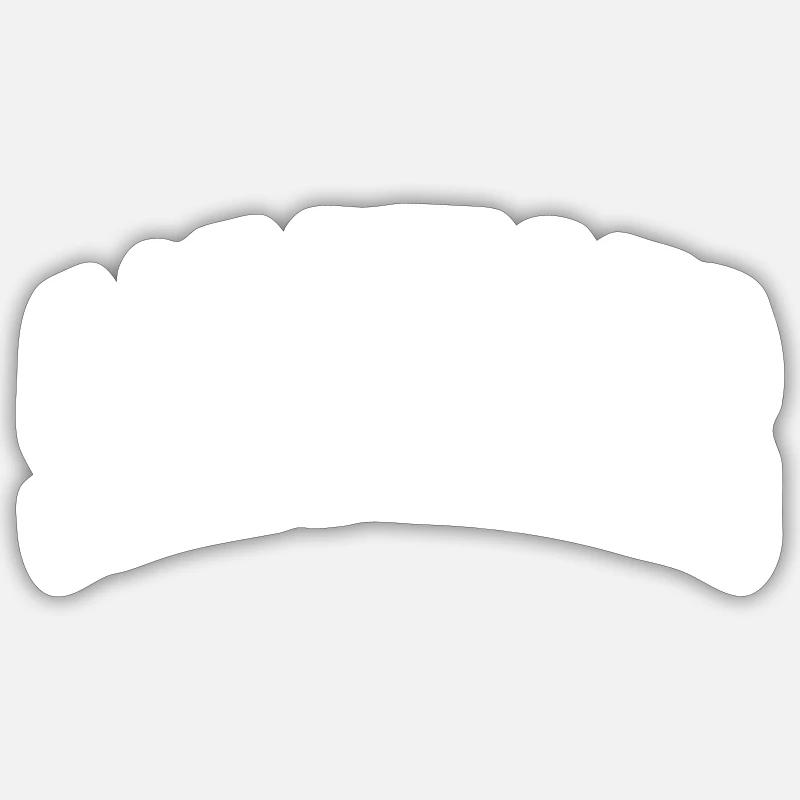 Sarcelles - Sticker Größe S (10 x 10 cm) - Mattweiß