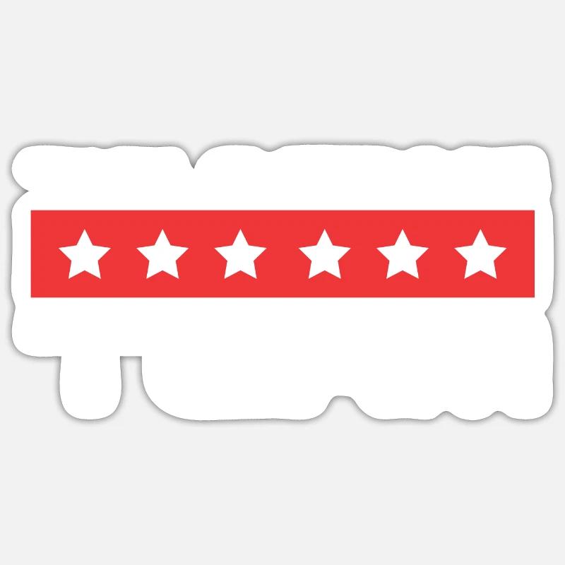 Équipe de tennis de table - Sticker taille S (10 x 10 cm) - blanc mat