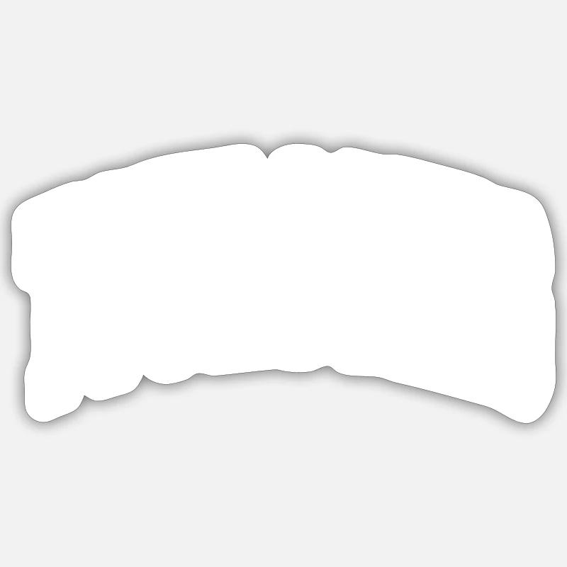 Tourcoing - Sticker taille S (10 x 10 cm) - blanc mat