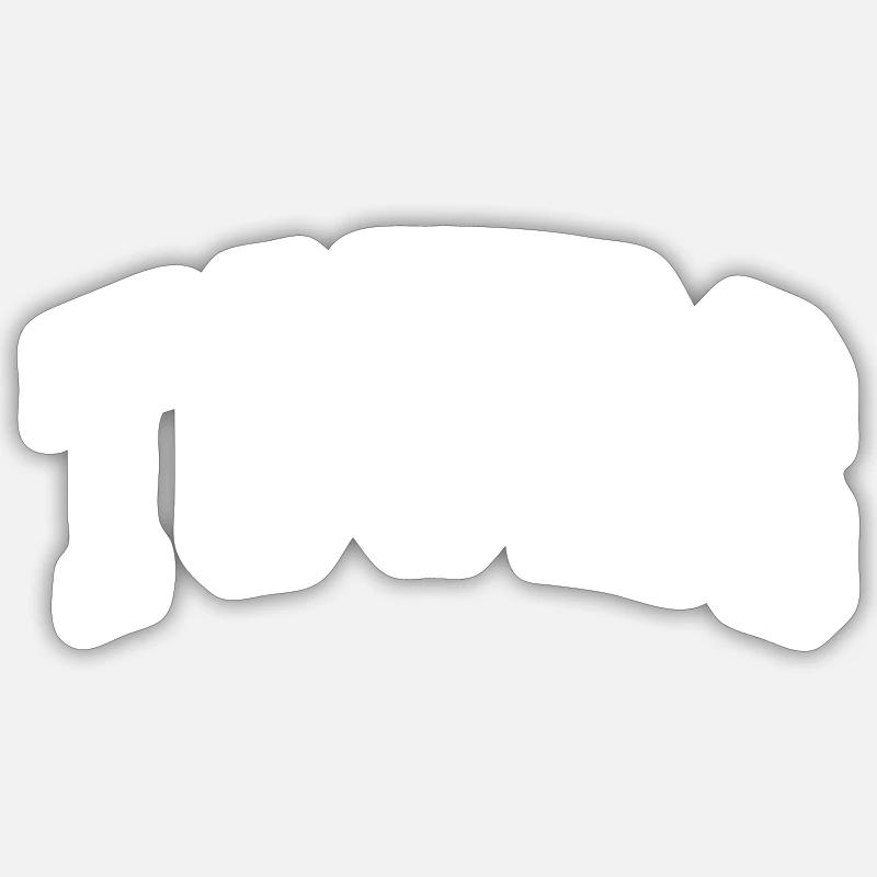 Tours - Sticker taille S (10 x 10 cm) - blanc mat