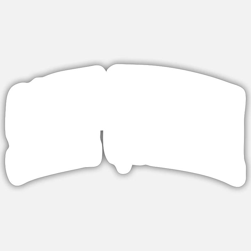 Saint-Quentin - Sticker taille S (10 x 10 cm) - blanc mat