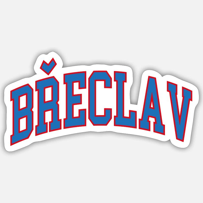 Břeclav - Sticker size S (10 x 10 cm) - white matte