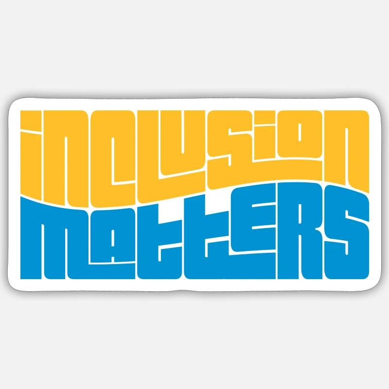 inclusion matters Logo School - Sticker size S (10 x 10 cm) - white matte