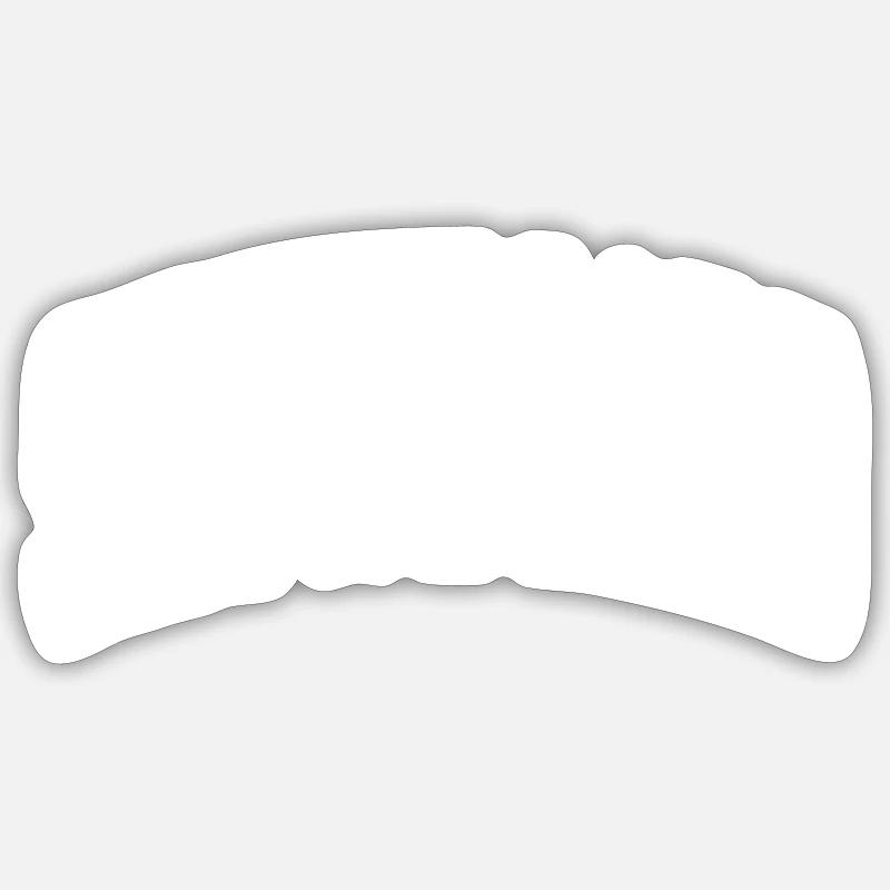 Snowboard - Sticker Größe S (10 x 10 cm) - Mattweiß