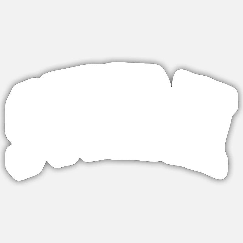 Dimanche - Sticker taille S (10 x 10 cm) - blanc mat