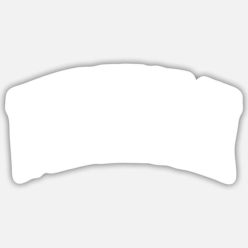 Mercredi - Sticker taille S (10 x 10 cm) - blanc mat