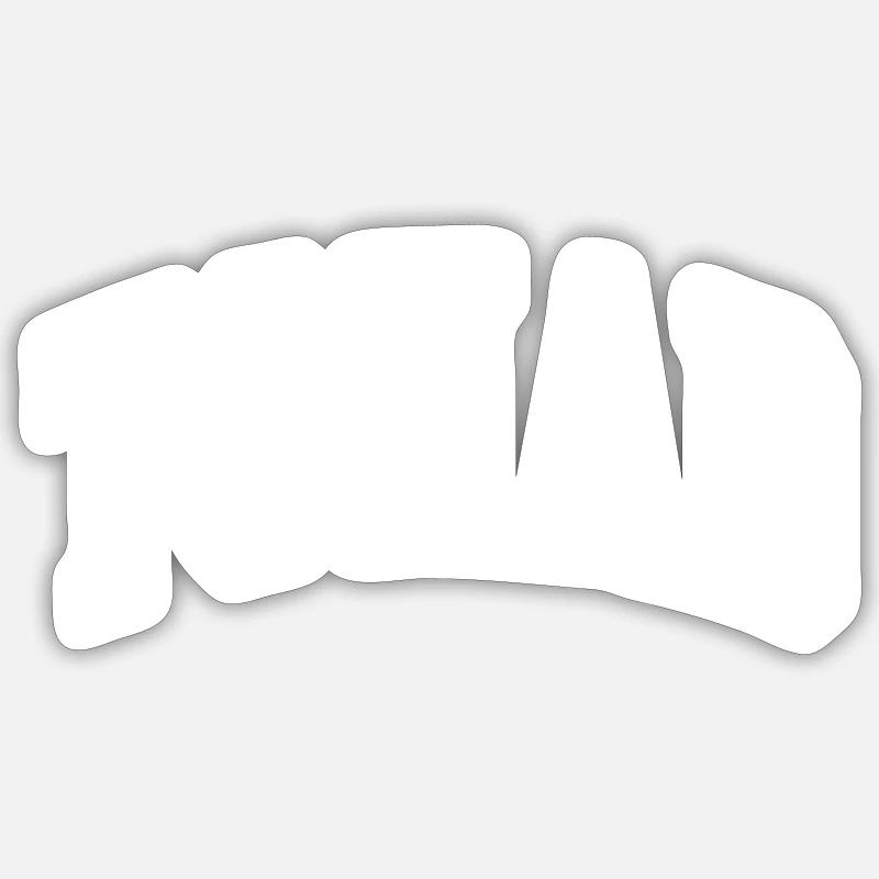 Chad - Sticker size S (10 x 10 cm) - white matte