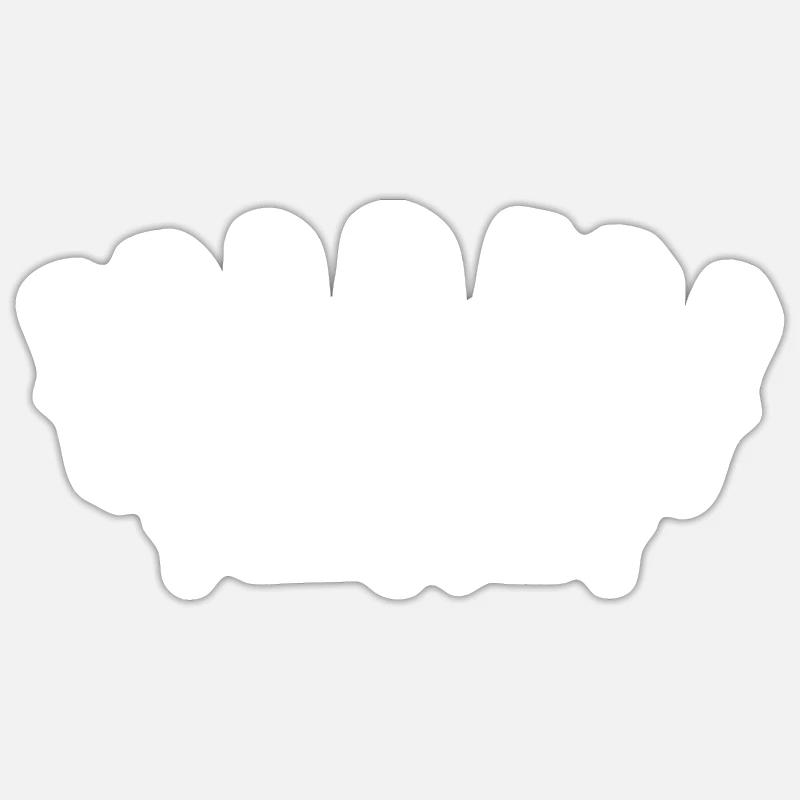 Miami Beach - Sticker size S (10 x 10 cm) - white matte