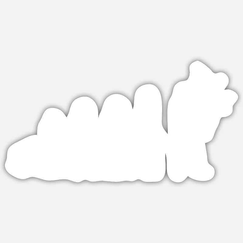 Evolution des Bogenschießens - Sticker Größe S (10 x 10 cm) - Mattweiß