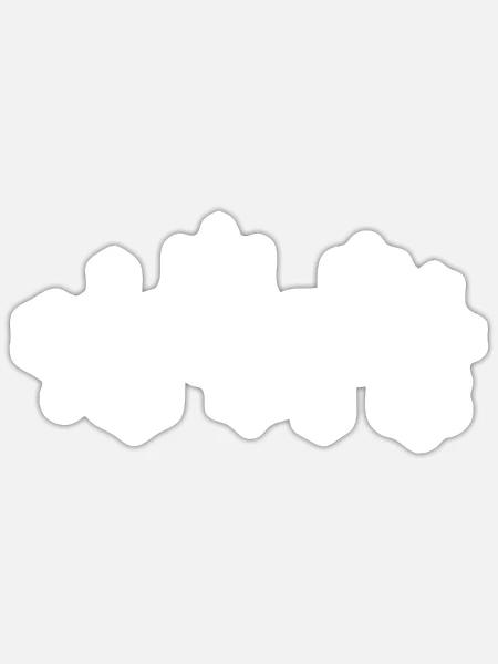 Schnee Winterzeit Schneeflocke - Sticker Größe S (10 x 10 cm) - Mattweiß